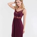 Naktinukai 1268-92, vyšnių spalvos, viskozė 96% elastanas 4%