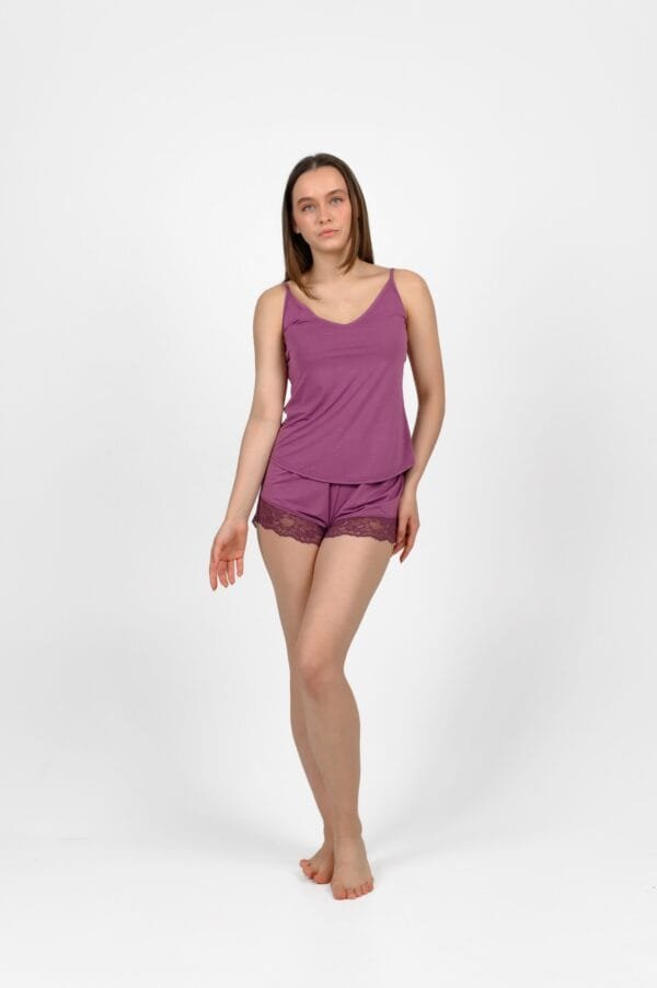 Pižama1722-93, Viskozė 96%, elastanas 4% alyvų spalva