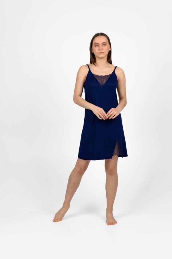 Naktinukai 1613-92 mėlyna, viskozė 96% ir elastanas 4%