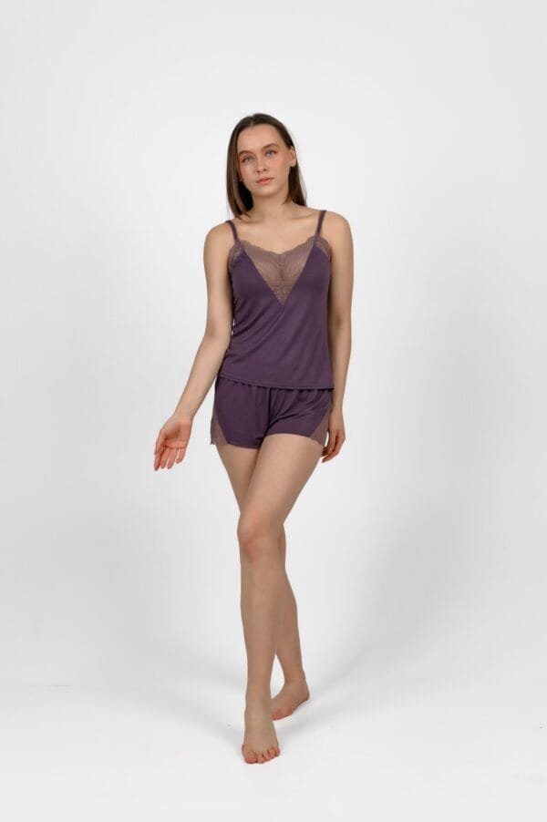 Pižama 897-92 Violetinė Viskozė 96%, elastanas 4%