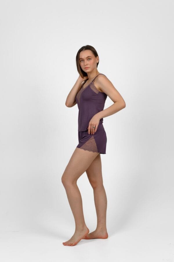 Pižama 897-92 Violetinė Viskozė 96%, elastanas 4%