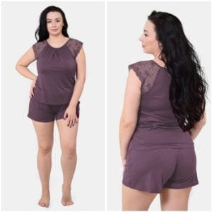 1185-92 Alyvinės spalvos pižama