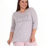 Naktinės pižamos komplektas 1192-12 Medvilnė