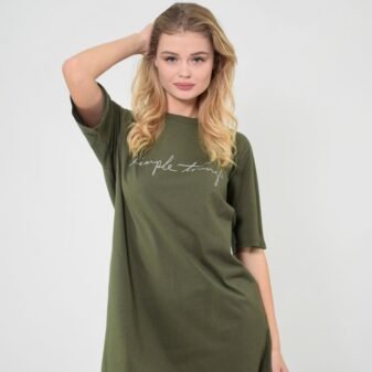 Naktinukas Tunika Chaki spalvos